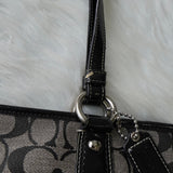 コーチ シグネチャー PVC トートバッグ ブラック F18917 - NEWSED