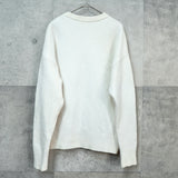 アミパリ アミ パリス ハートロゴ ニット アイボリー レディース