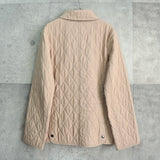 バーバリー キルティングジャケット ノバチェック裏地 ベージュ