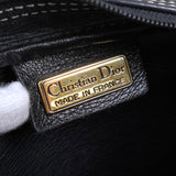 クリスチャン ディオール CDロゴ レザー ショルダーバッグ ブラック