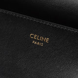 セリーヌ トリオンフ シャイニーカーフスキン コンパクトウォレット ブラック / ゴールド