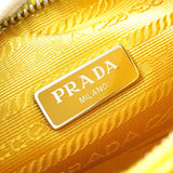 プラダ テスートナイロン / サフィアーノレザー トライアングルロゴ Re - Edition 2005 2WAY ショルダーバッグ ワンショルダーバッグ イエロー - NEWSED