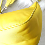 プラダ テスートナイロン / サフィアーノレザー トライアングルロゴ Re - Edition 2005 2WAY ショルダーバッグ ワンショルダーバッグ イエロー - NEWSED