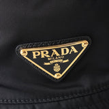 プラダ RE - NYLON ポコノ テスート ナイロン バケットハット 帽子 トライアングルロゴ ブラック / ゴールド - NEWSED