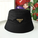 プラダ RE - NYLON ポコノ テスート ナイロン バケットハット 帽子 トライアングルロゴ ブラック / ゴールド - NEWSED