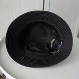 プラダ RE - NYLON ポコノ テスート ナイロン バケットハット 帽子 三角プレート トライアングルロゴ ブラック 保存袋付き - NEWSED