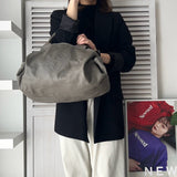 ロエベ ナッパアイレ レザー ハンドバッグ グレー