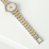 エルメス セリエ SE4.220 1012095 ステンレススチール ゴールドプレート クォーツ 白文字盤 腕時計 レディース 電池交換済み - NEWSED