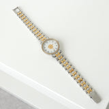 エルメス セリエ SE4.220 1012095 ステンレススチール ゴールドプレート クォーツ 白文字盤 腕時計 レディース 電池交換済み - NEWSED