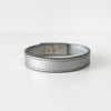Silver Leather Bracelet