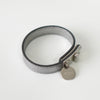 Silver Leather Bracelet
