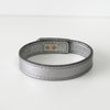 Silver Leather Bracelet