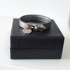 Silver Leather Bracelet