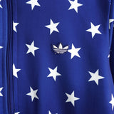 アディダス トラックジャケット スター 星柄 ブルー S〜M相当 - NEWSED