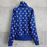 アディダス トラックジャケット スター 星柄 ブルー S〜M相当 - NEWSED