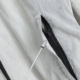 オールド ステューシーSSリンク 刺繍 ストライプ柄 ジップアップパーカー グレー / ホワイト - NEWSED