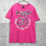 オールド ステューシー SSリンク プリント Tシャツ ピンク - NEWSED