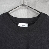 アミパリ アミパリス ハートロゴ ワッペン オーバーサイズ Tシャツチャコールグレー - NEWSED