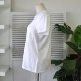 エルメス ロゴ 刺繍 ポケット Tシャツ ホワイト - NEWSED