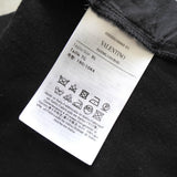 ヴァレンティノ 異素材切り替え ロゴ Tシャツ ブラック - NEWSED