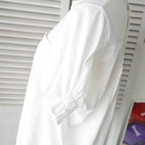 サカイ フリル ドッキング Tシャツ ブラウス ホワイト レディース - NEWSED