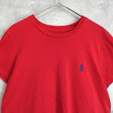 ポロラルフローレン ロゴ 刺繍 Tシャツ レッド - NEWSED