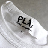 プレイ コム デ ギャルソン ハート Tシャツ ホワイト - NEWSED