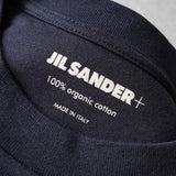 ジルサンダー ロゴパッチ Tシャツ ネイビー - NEWSED