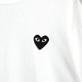 プレイ コムデギャルソン ハートロゴ Tシャツ ホワイト - NEWSED