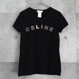 セリーヌ ロゴ Tシャツ カットソー 半袖トップス レディース ブラック - NEWSED