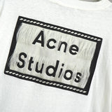 アクネストゥディオズ バックロゴ オーバーサイズ Tシャツ ホワイト - NEWSED