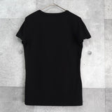 セリーヌ ロゴ Tシャツ カットソー 半袖トップス レディース ブラック - NEWSED