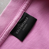 バレンシアガ ロゴ ダメージ加工 オーバーサイズ Tシャツ ピンク - NEWSED