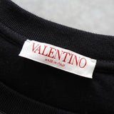 ヴァレンティノ 異素材切り替え ロゴ Tシャツ ブラック - NEWSED