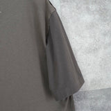 エムエムシックス メゾン マルジェラ カレンダーロゴ フェイクレイヤード Tシャツ カーキグレー レディース - NEWSED