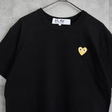 プレイ コムデギャルソン ハートロゴ Tシャツ ブラック - NEWSED