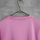 バレンシアガ ロゴ ダメージ加工 オーバーサイズ Tシャツ ピンク - NEWSED