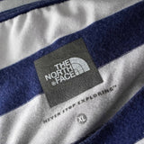 ザノースフェイス ボーダー ロゴ 刺繍 Tシャツ ネイビー / ホワイト - NEWSED