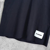 ジルサンダー ロゴパッチ Tシャツ ネイビー - NEWSED