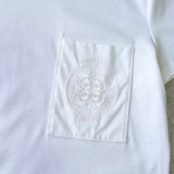 エルメス ロゴ 刺繍 ポケット Tシャツ ホワイト - NEWSED