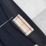 バーバリー エルボーパッチ ノバチェック柄 ロンT ブラック - NEWSED