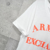 アルマーニ エクスチェンジ 蛍光 ロゴ Tシャツ ホワイト - NEWSED
