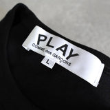 プレイ コムデギャルソン ハートロゴ Tシャツ ブラック - NEWSED