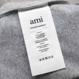 アミ パリス アミパリ ロゴ刺繍 オーバーサイズ Tシャツ グレー - NEWSED