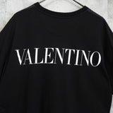 ヴァレンティノ 異素材切り替え ロゴ Tシャツ ブラック - NEWSED