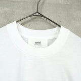 アミパリ アミ パリス ワンポイント 刺繍 Tシャツ ホワイト - NEWSED