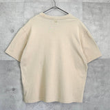 アミパリ アミ パリス ハートロゴ Tシャツ ベージュ - NEWSED