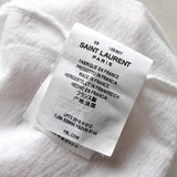 サンローラン プリント Tシャツ ホワイト - NEWSED