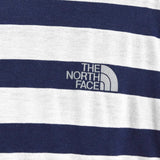 ザノースフェイス ボーダー ロゴ 刺繍 Tシャツ ネイビー / ホワイト - NEWSED
