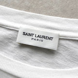 サンローラン プリント Tシャツ ホワイト - NEWSED